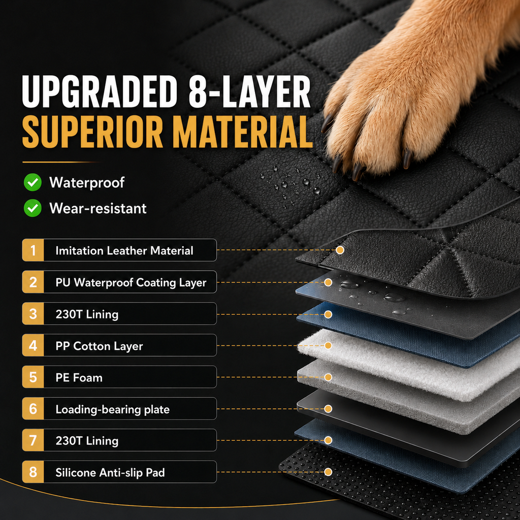 RoadTuck SeatSpan - Hard-Bottom Dog Backseat Extender