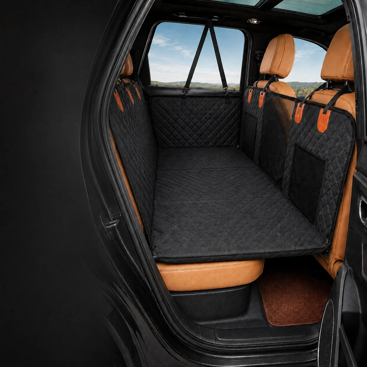 SeatSpan bridging the open rear footwell to create a flat, continuous surface